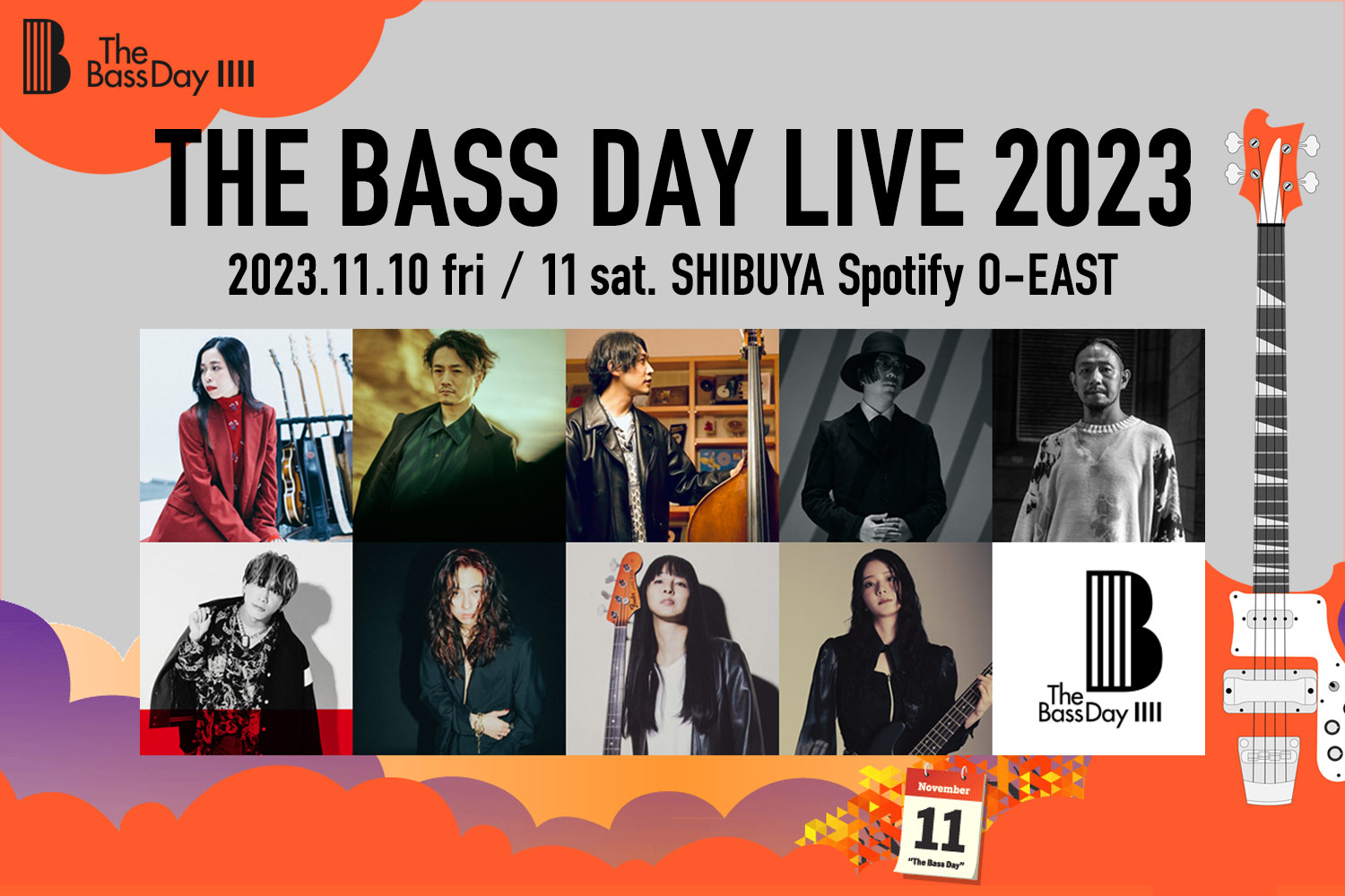 豪華ベーシスト大集合「ベースの日」のスペシャルライブ2DAYS！「THE BASS DAY LIVE 2023」開催
