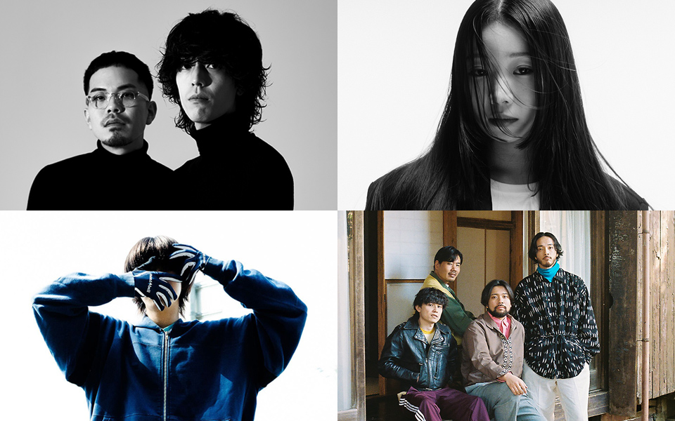 離婚伝説（月曜）、Haruy（火曜）、MONONOKE（水曜）、グソクムズ（木曜）