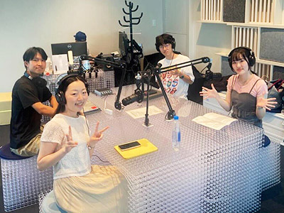 ポッドキャスト「空きコマスタジオ」収録の様子