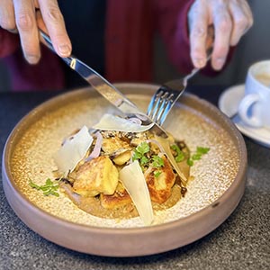 写真：キノコのニョッキ