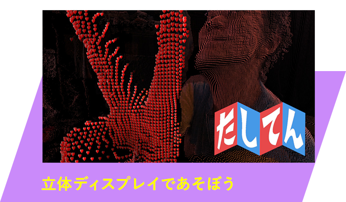 立体ディスプレイであそぼう