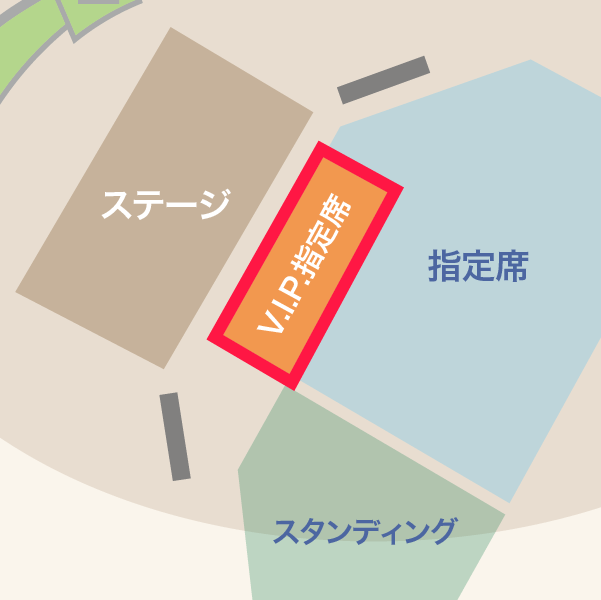 VIP指定席エリア
