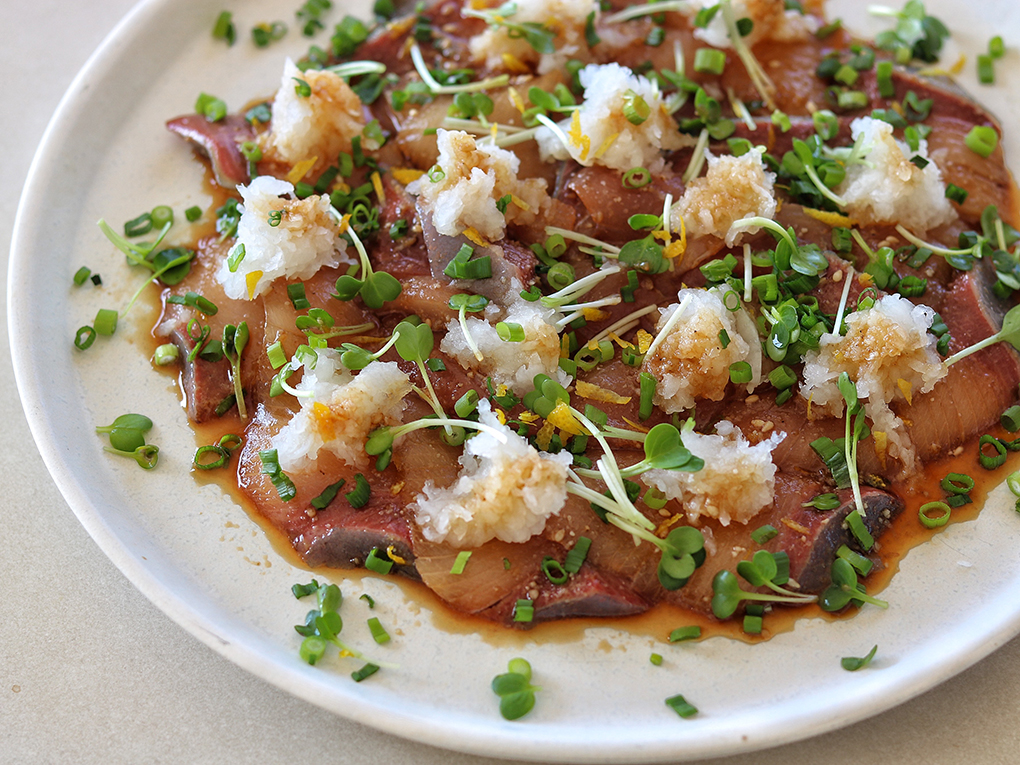 ごま漬けぶりのおろしカルパッチョ】(ぶり)料理家の橋本彩さんのレシピ