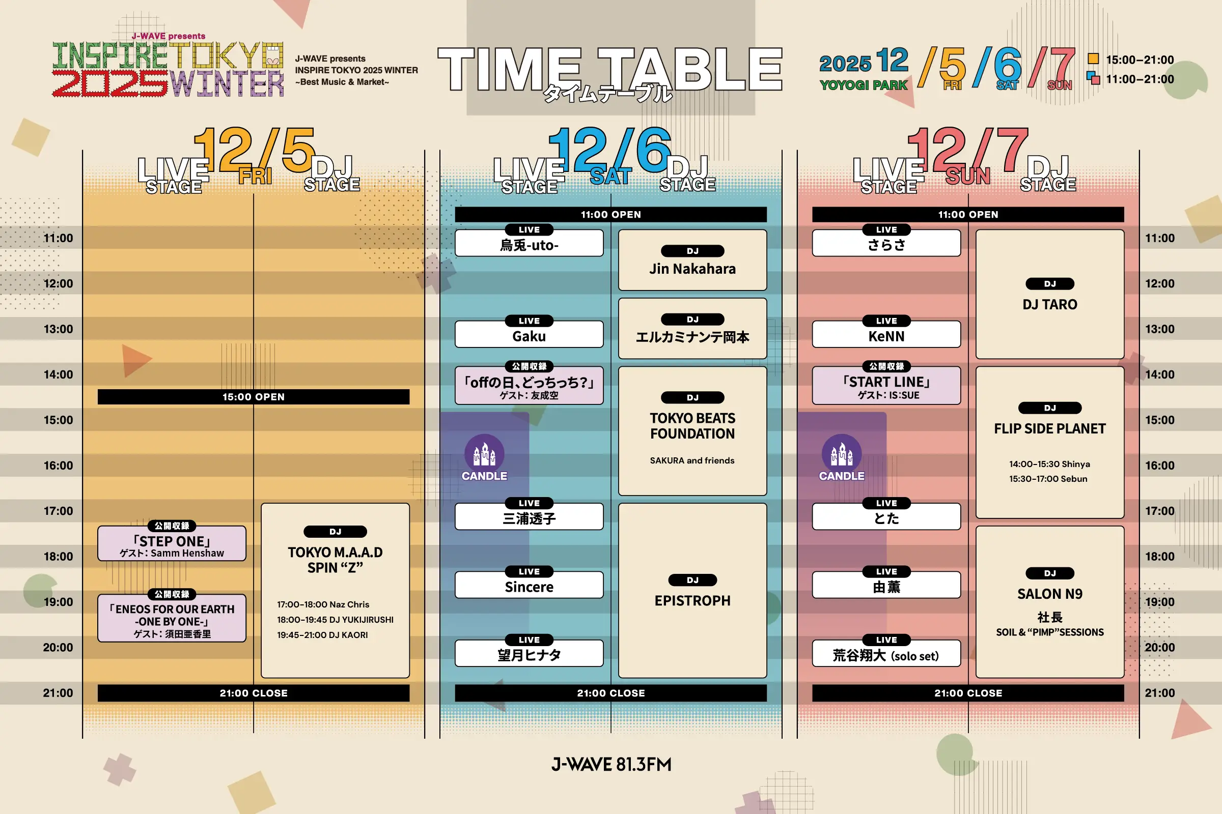 TIME TABLE