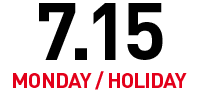 7月15日（月･祝）