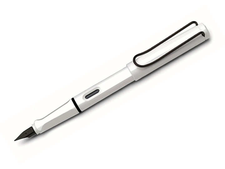 LAMY safari white black clip