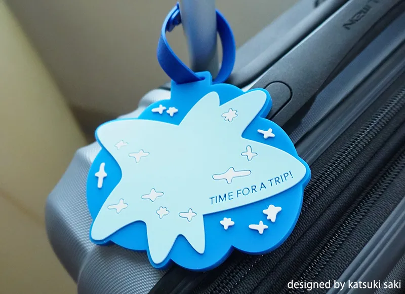PRESENT | TIME FOR A TRIP! ラバーラゲッジタグ